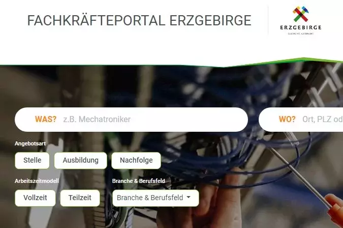 Screenshot www.fachkraefte-erzgebirge.de