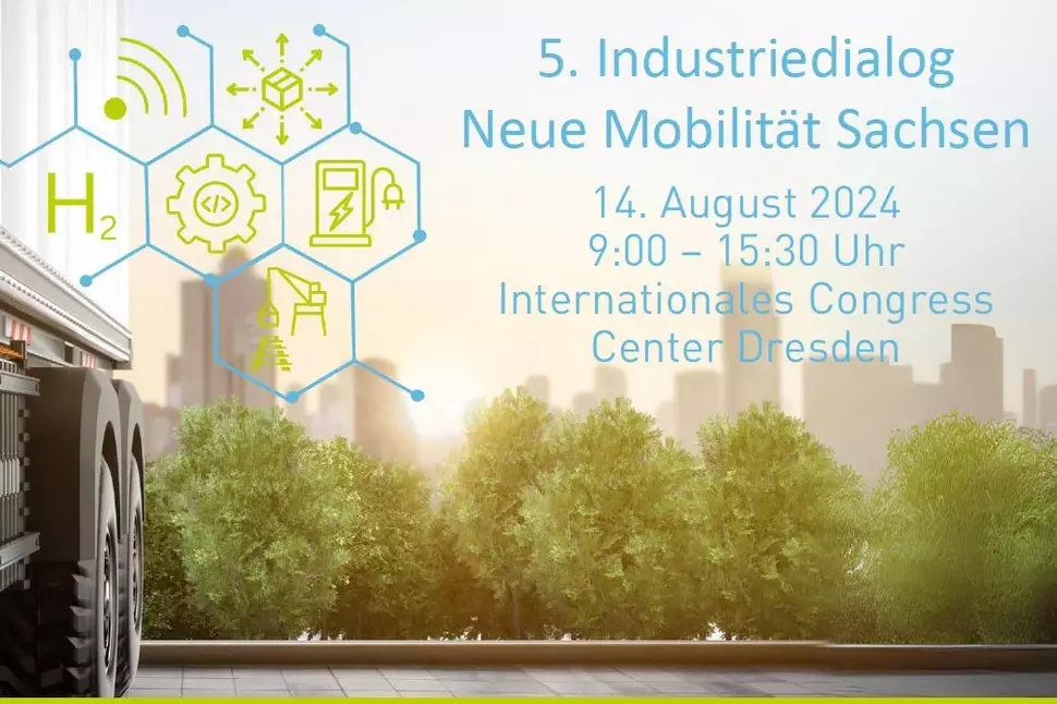 Grafik Industriedialog Neue Mobilität Sachsen 2024 (Quelle: SAENA)