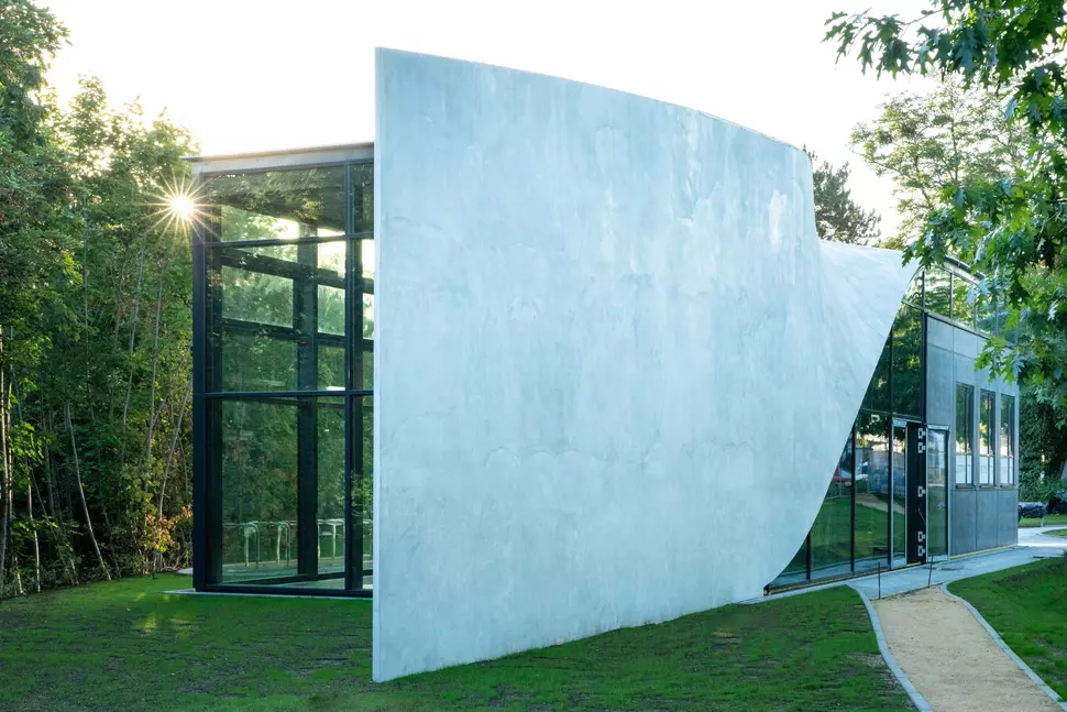 The world's first carbon concrete building, CUBE, at Dresden University of Technology