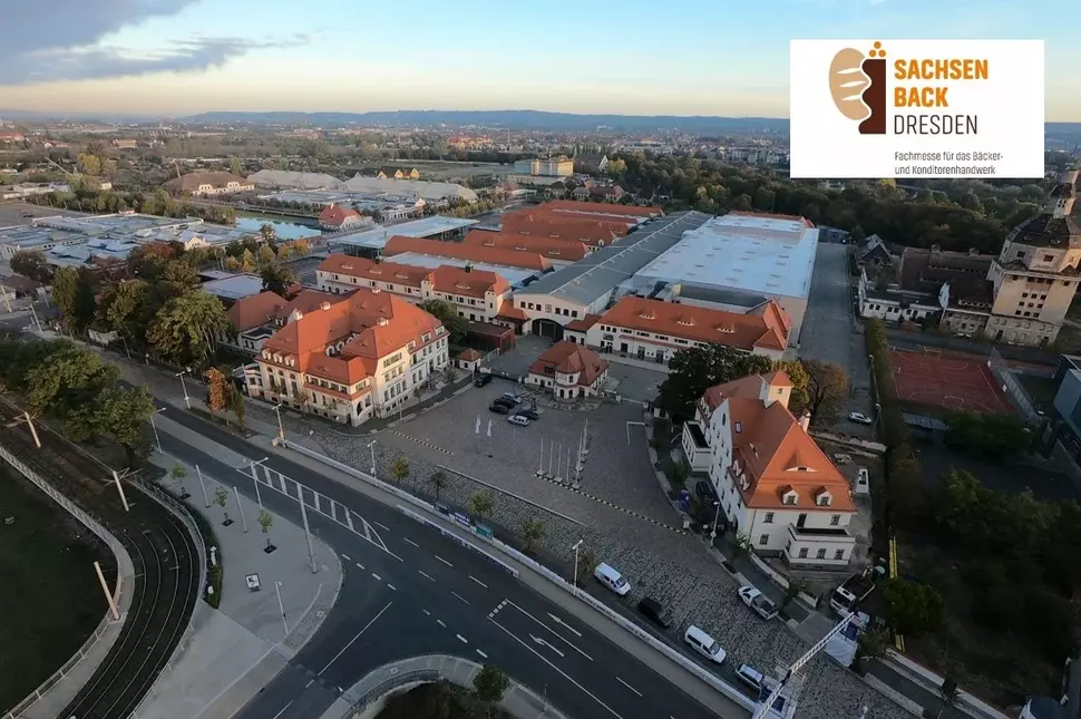 Luftaufnahme Messegelände Dresden