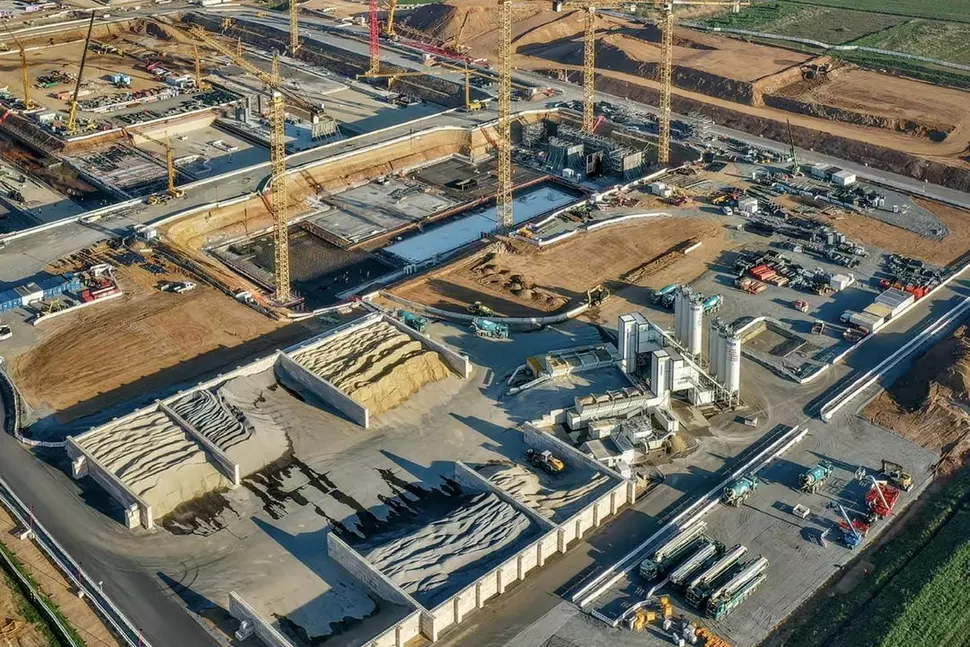 Baustelle des ESMC-Werkes in Dresden (Quelle: ESMC)