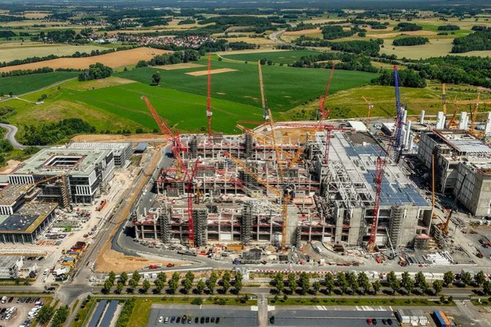 ESMC construction site in Dresden