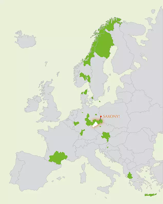 Graphic: Top 20 regions in the EU based on research intensity (source: EU Regional Innovation Scoreboard 2025)