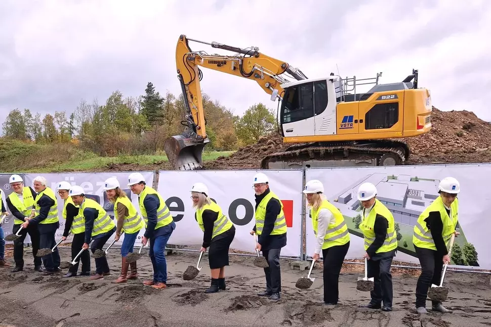 Groundbreaking ceremony for EAO expansion in Auerbach, October 27, 2025