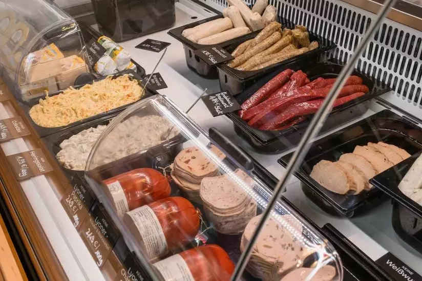 A meat counter - 100% vegan