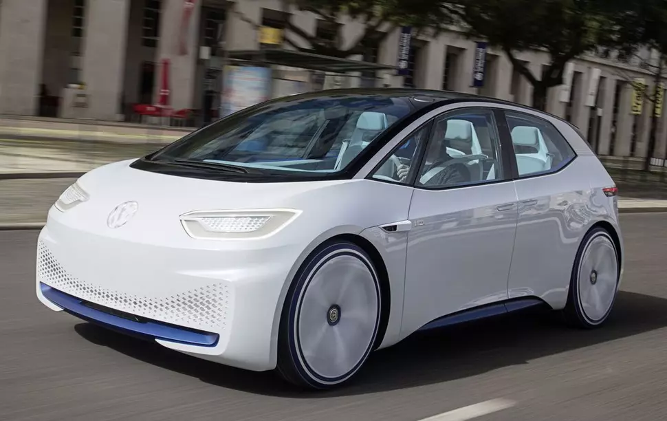 The VW ID.3 was presented in 2019 as the first car developed by Volkswagen purely as an electric car - produced at the Zwickau plant. (Source: Volkswagen Saxony)